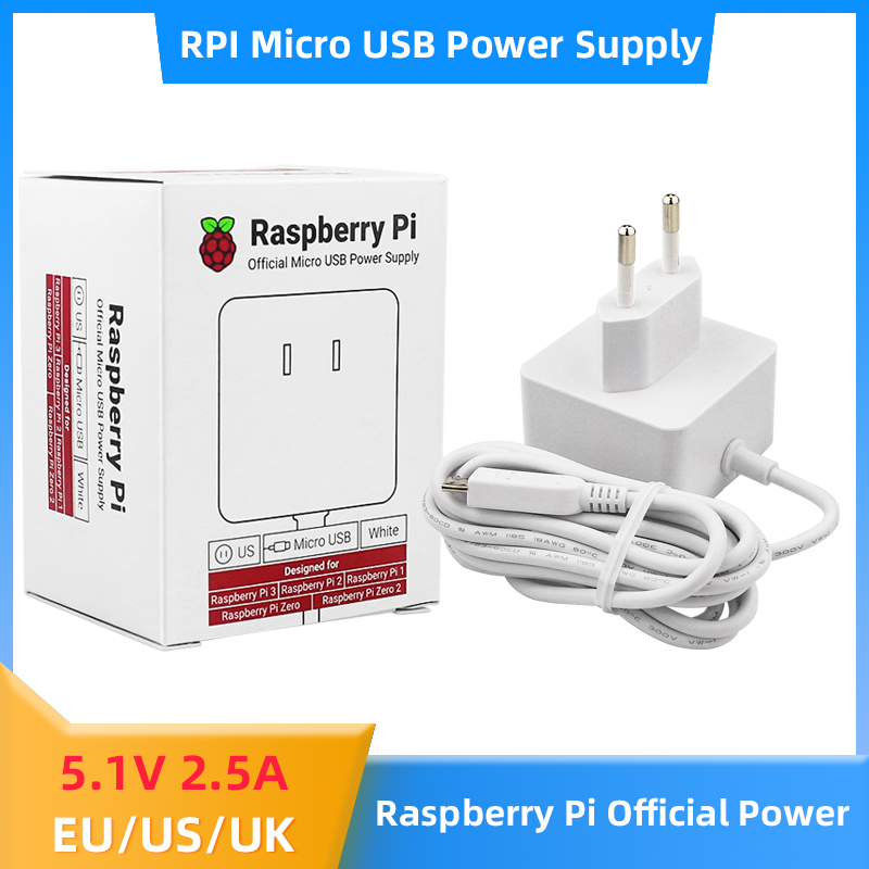 Pi Power Supply - Raspberry Pi 12.5W zasilacz 5.1V 2.5A