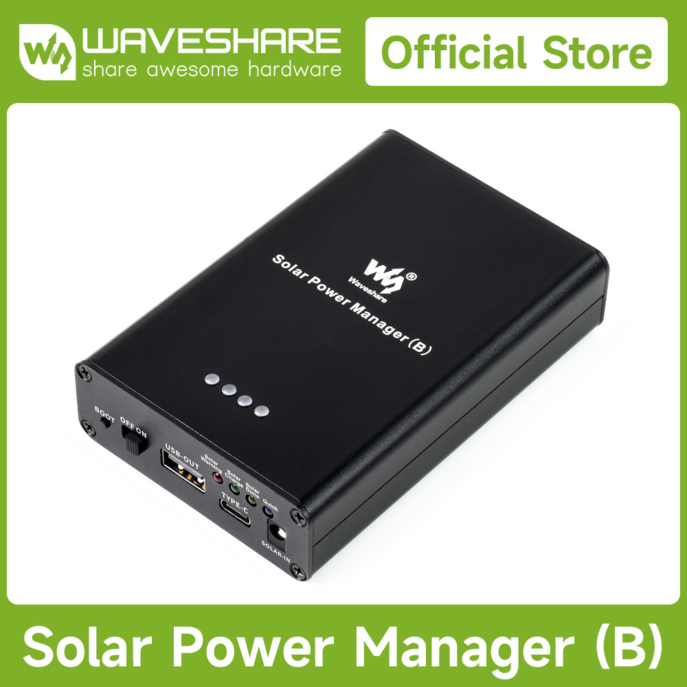 Raspberry Pi 5 - Waveshare Solar Power Manager (B), wbudowany