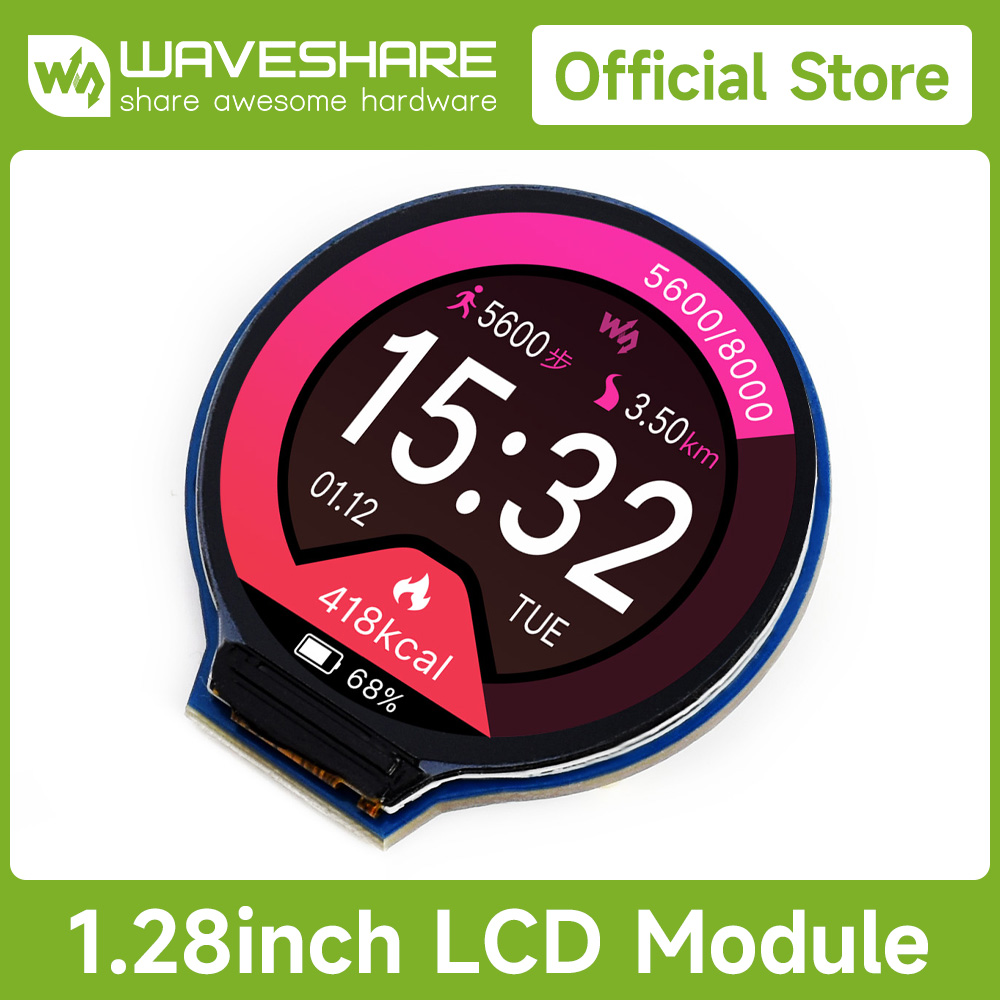 Pi Display - Moduł wyświetlacza LCD Waveshare 1,28 cala,