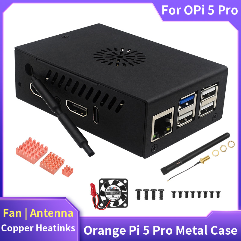 Pi 5 Case - Obudowa Orange Pi 5 Pro Metalowa