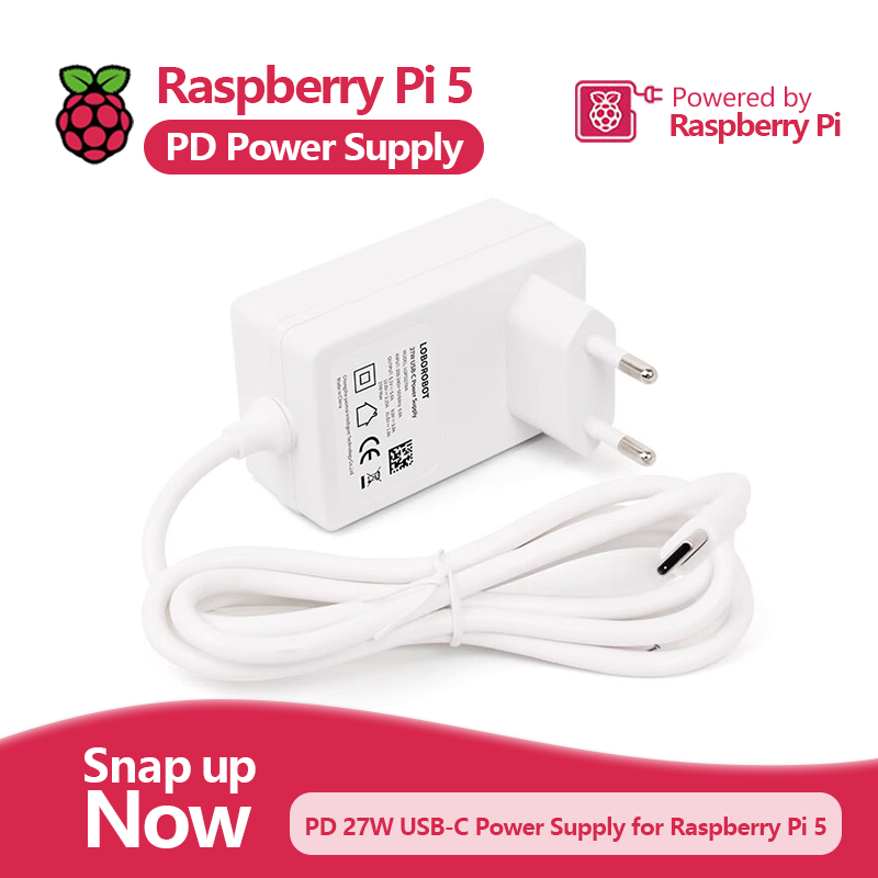 Pi Power Supply - Zasilacz Raspberry Pi 5 PD Kabel