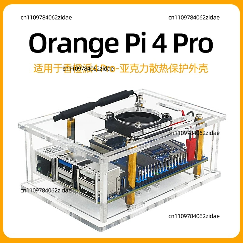 Pi 4 Case - Akrylowa obudowa ochronna z uchwytem i