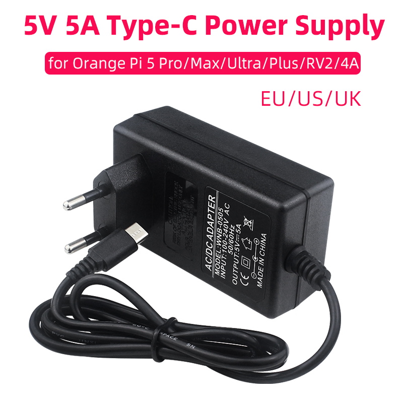 Pi Power Supply - Orange Pi 5V 5A Zasilacz Type-C