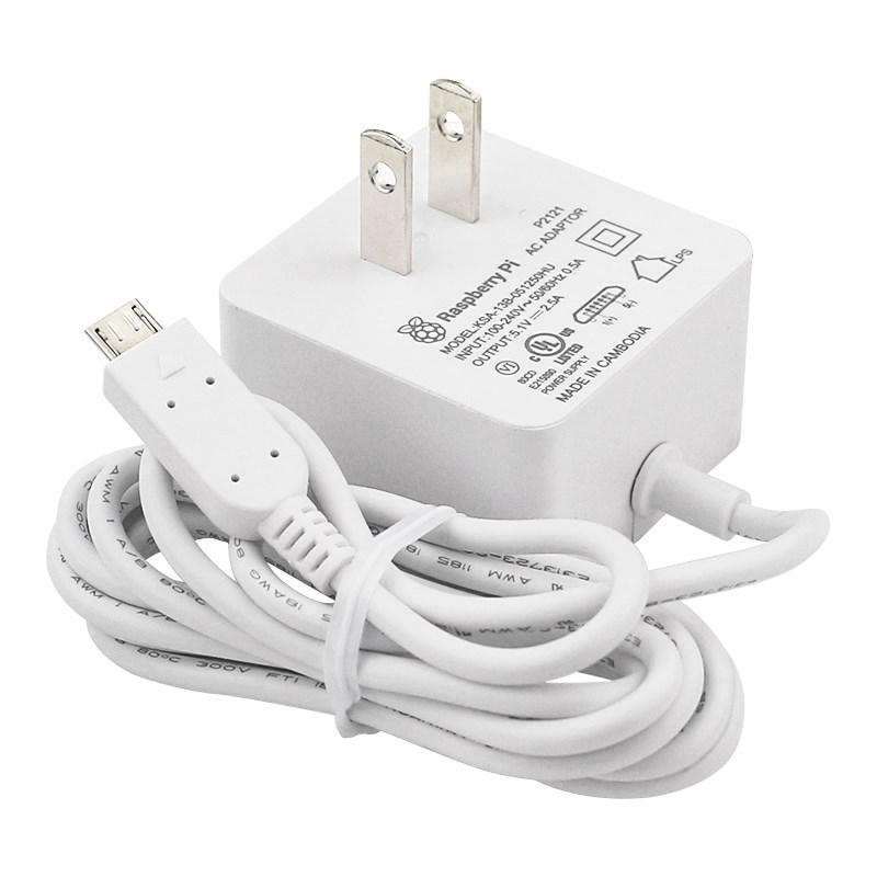 Raspberry Pi 12.5W zasilacz 5. – Pi Power Supply recenzja i cena