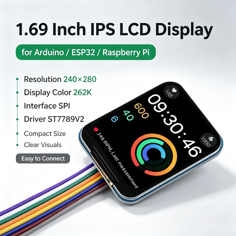 Moduł LCD IPS 1,69 cala, stero – Pi Display recenzja i cena