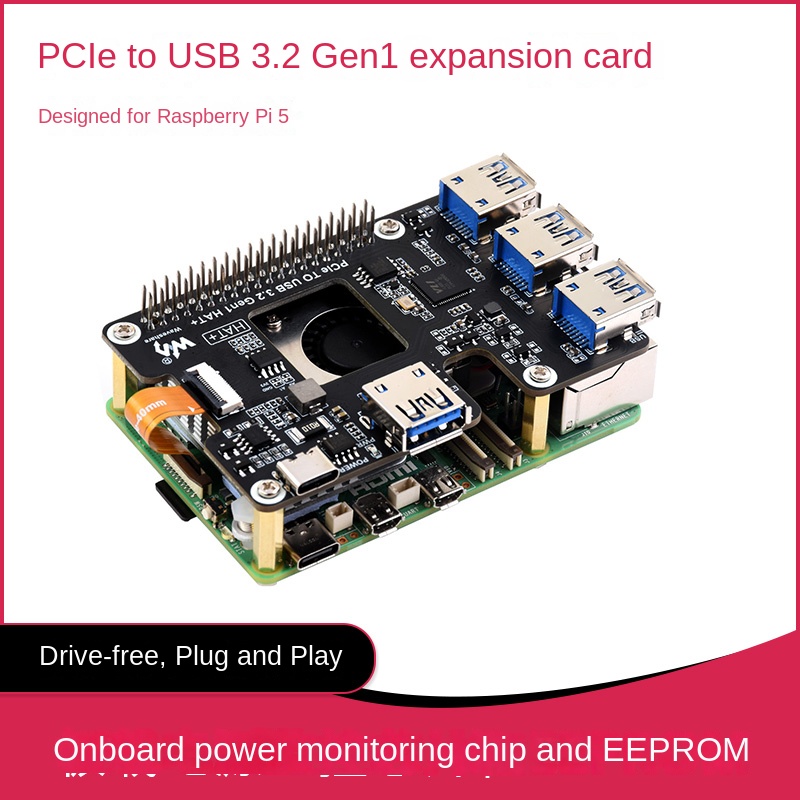 Waveshare Raspberry Pi 5 PCIe  – Raspberry Pi 5 recenzja i cena